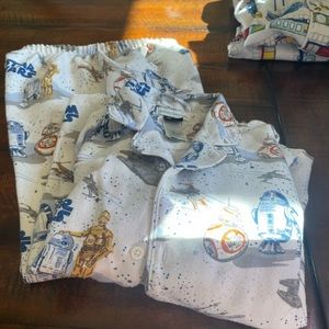 Pottery Barn kids pajama set Star Wars